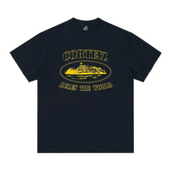 Corteiz OG Alcatraz Tee Black/Yellow