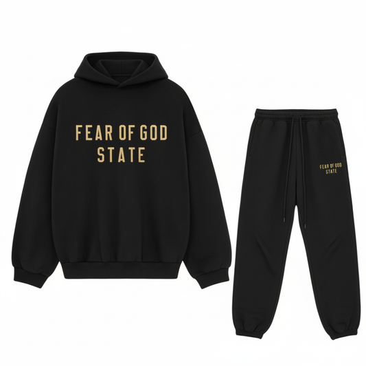 Fear of God Essentials FW24 Black Yellow State Full Set