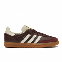 adidas Samba OG Maroon Gold Metallic (Women's)