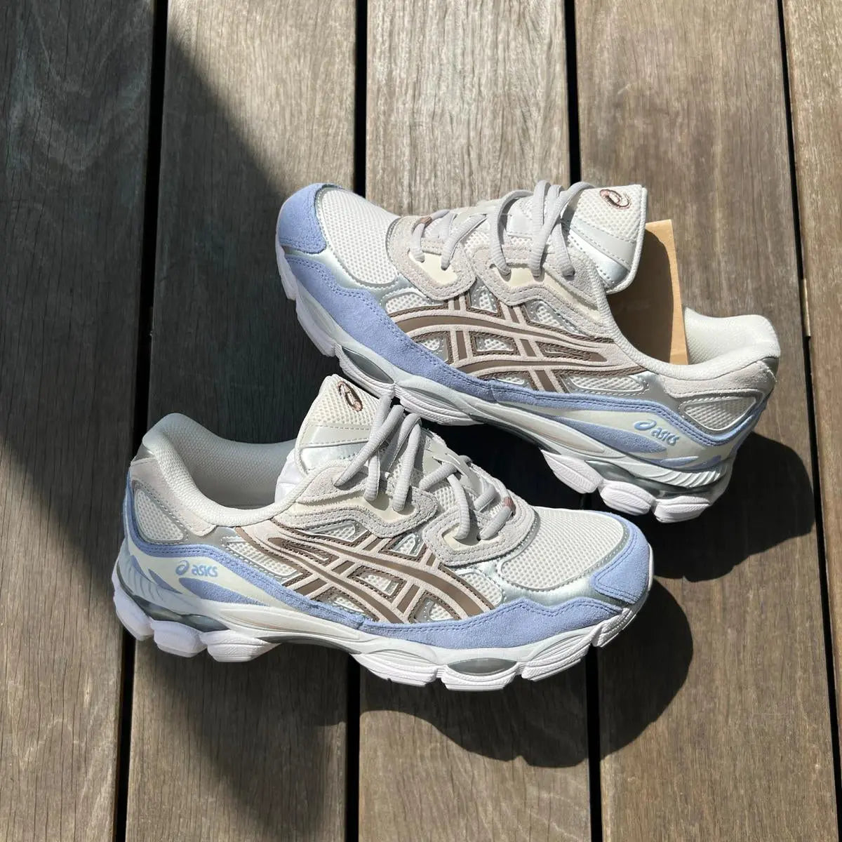 ASICS Gel-NYC Cream Cloud Grey Blue Sneakable